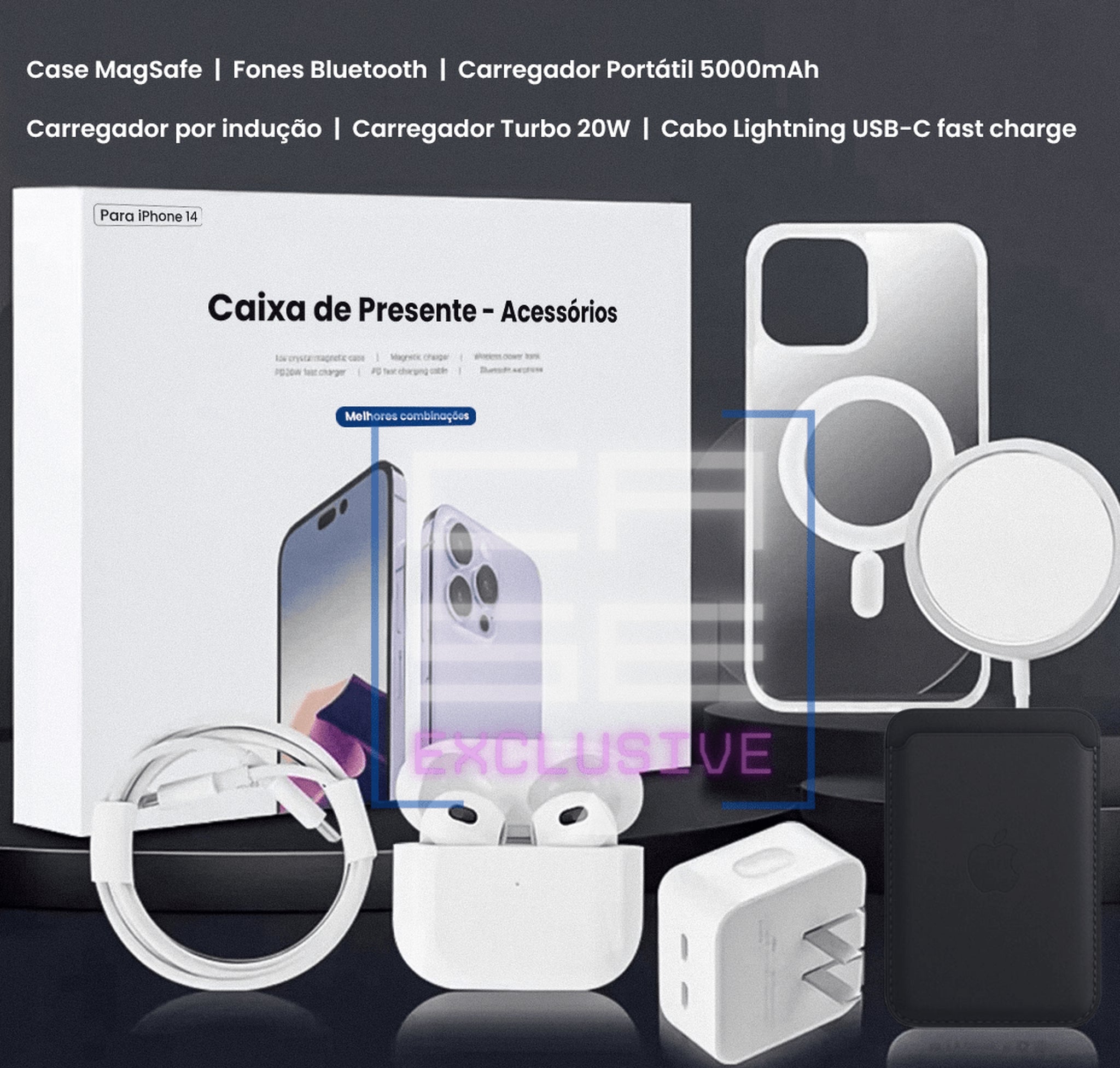 Kit Acessórios Iphone - Gift Box 2.0