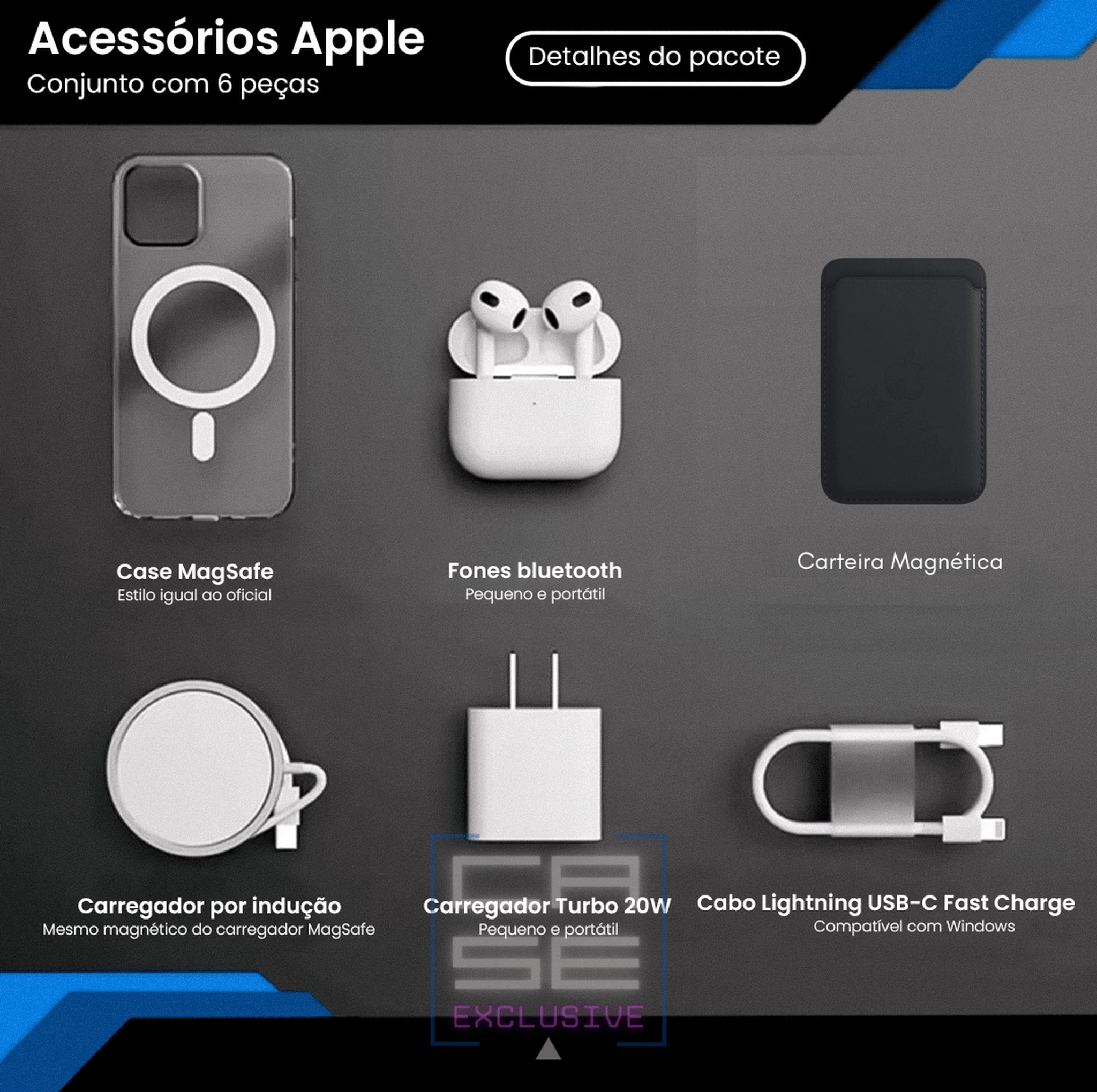 Kit Acessórios Iphone - Gift Box 2.0