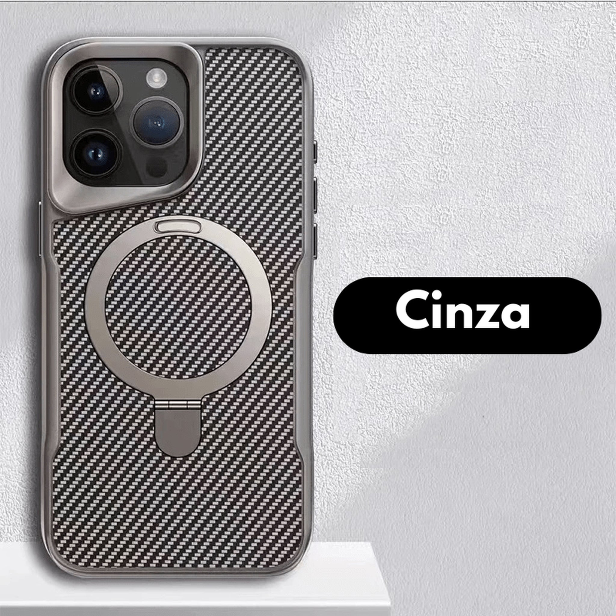 Case / Capinha Iphone Tech Carbono MagSafe