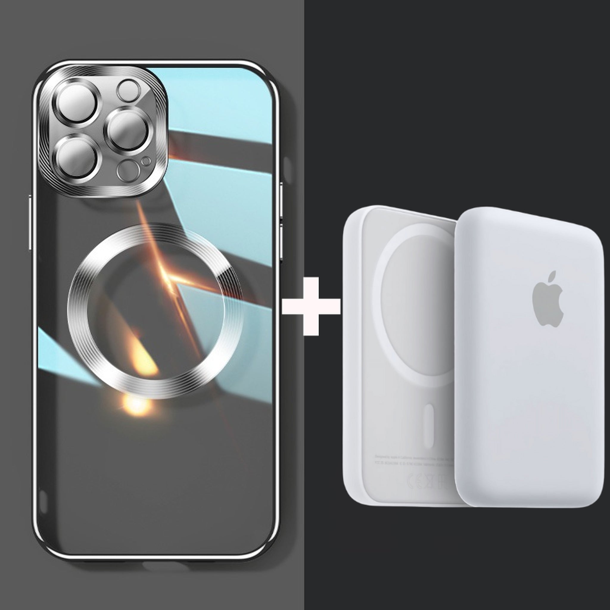 Carregador Power Bank + Case MagSafe (Iphone 13 ao 15 Pro Max)