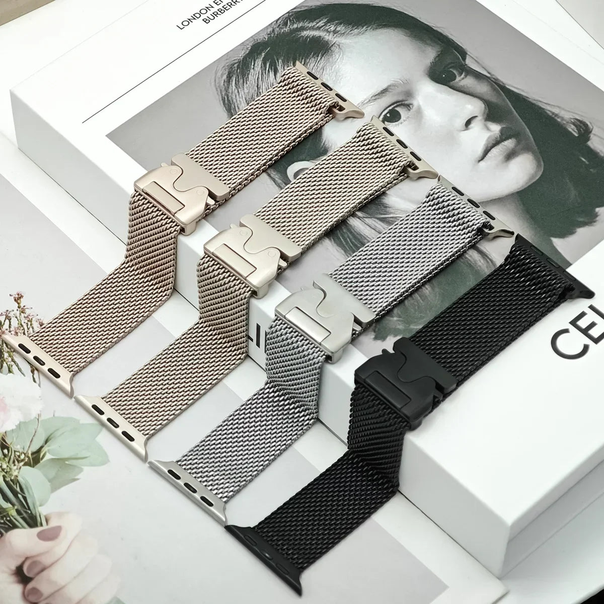 Pulseira Apple Watch - Milanese Titanium