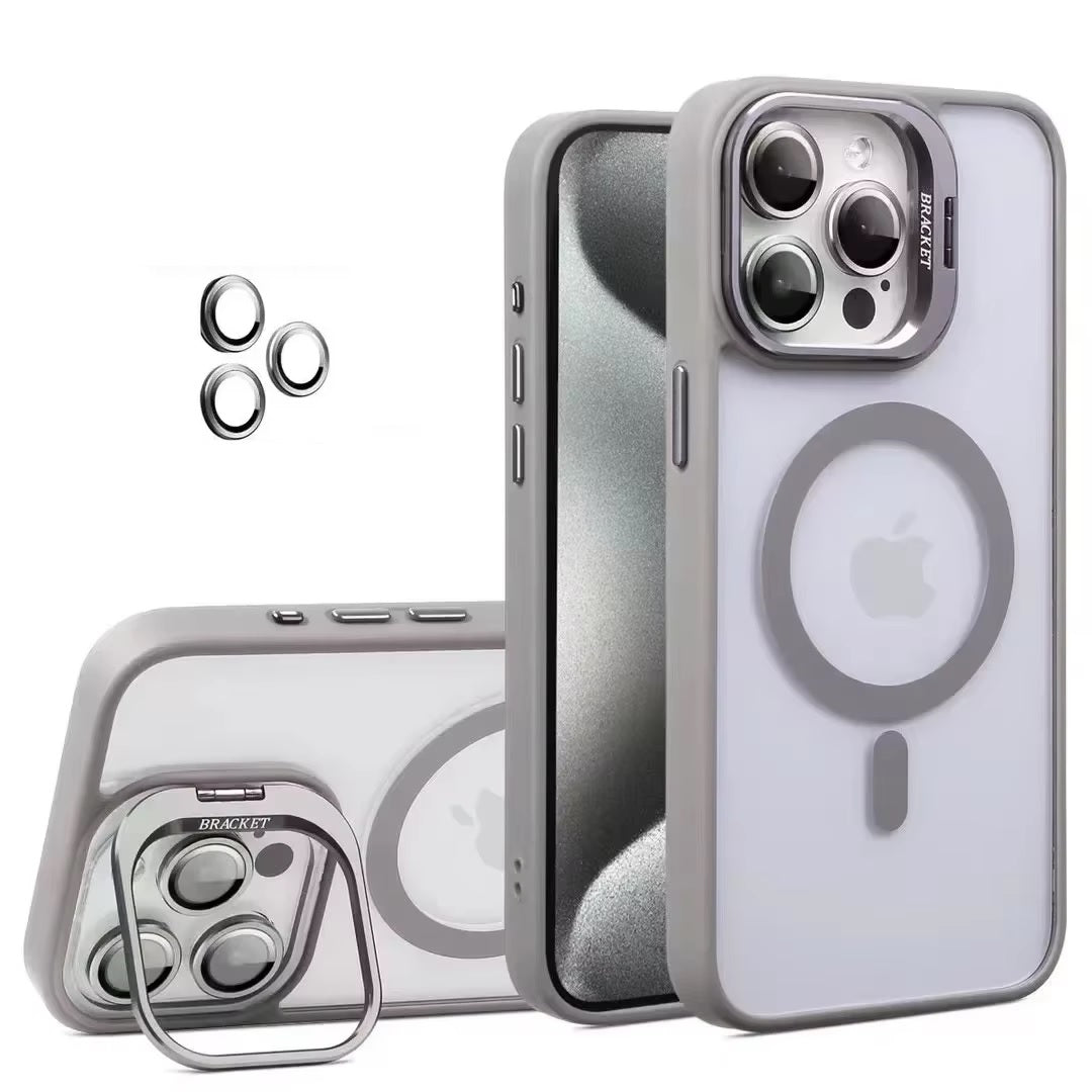 Case / Capinha Iphone Easy MagSafe + Proteção Lentes (14 ao 16 Pro Max)